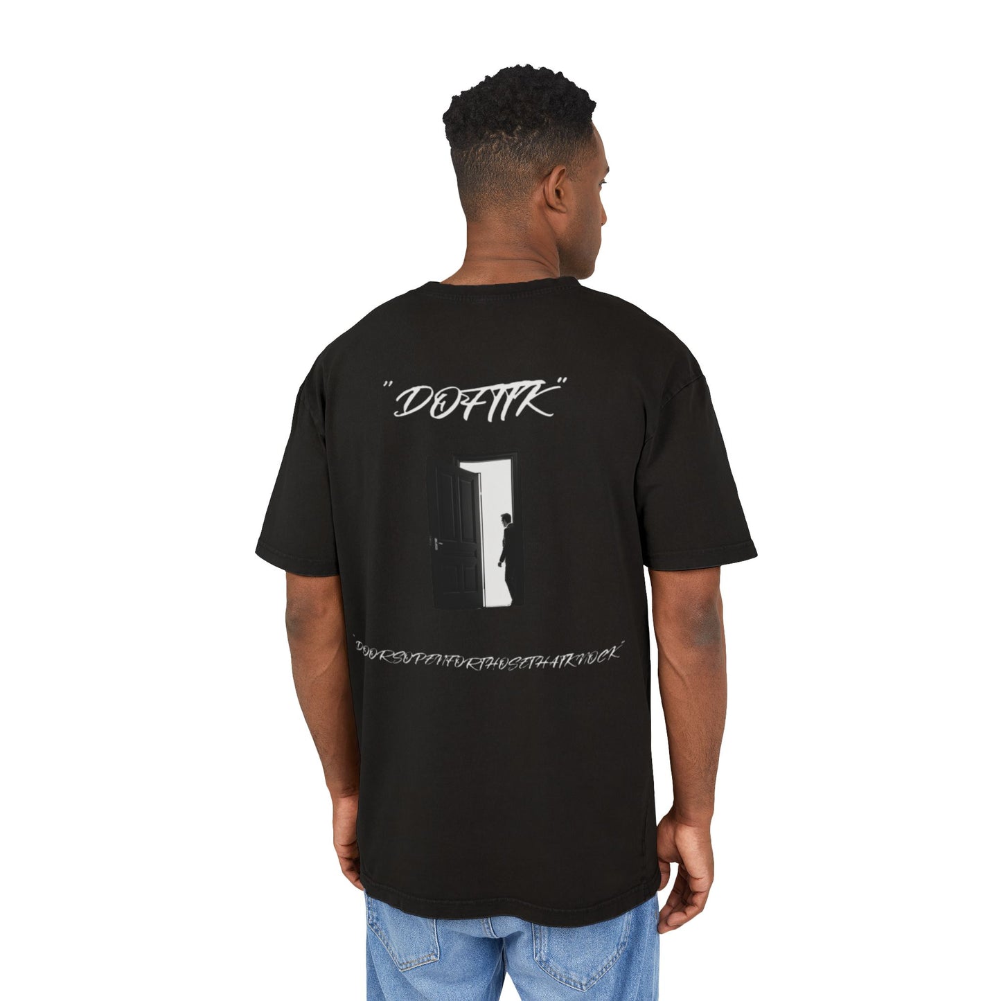 “DOFTTK” Black Oversize Tee