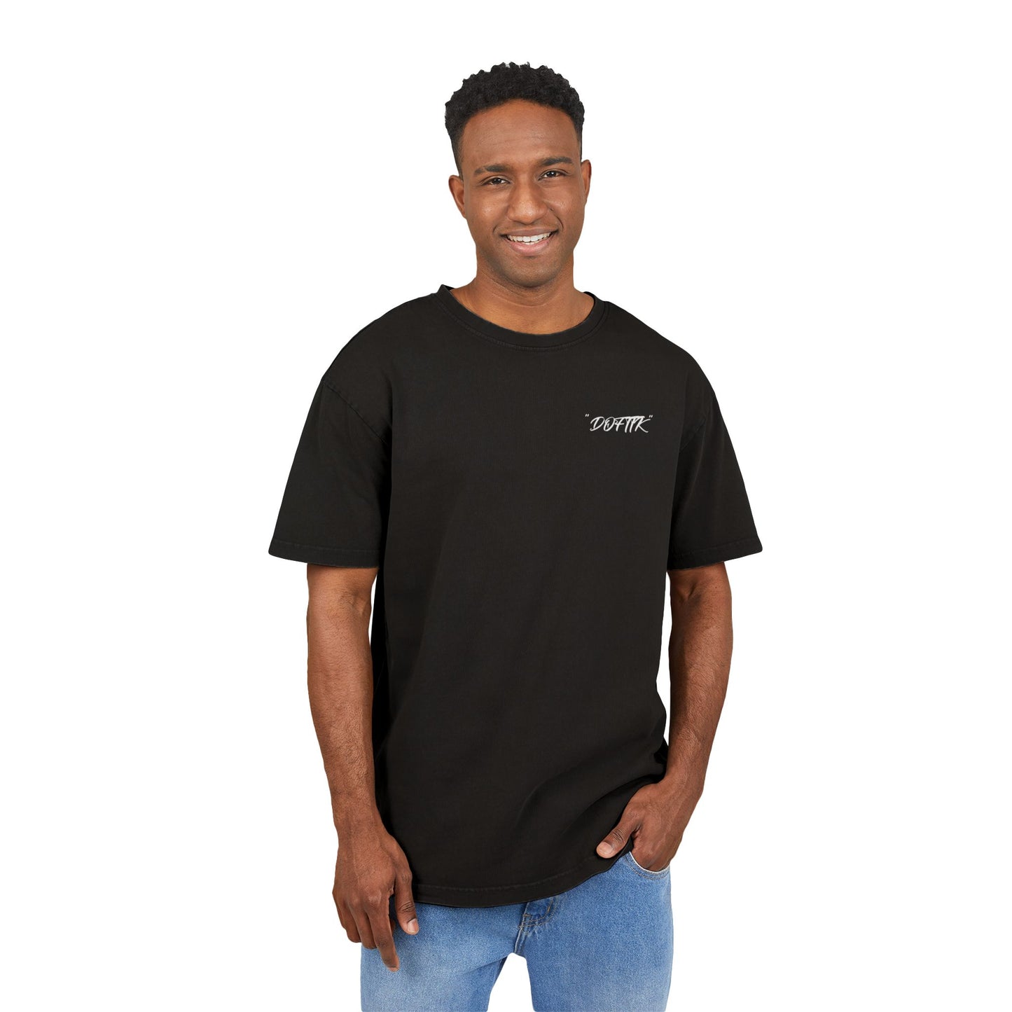 “DOFTTK” Black Oversize Tee